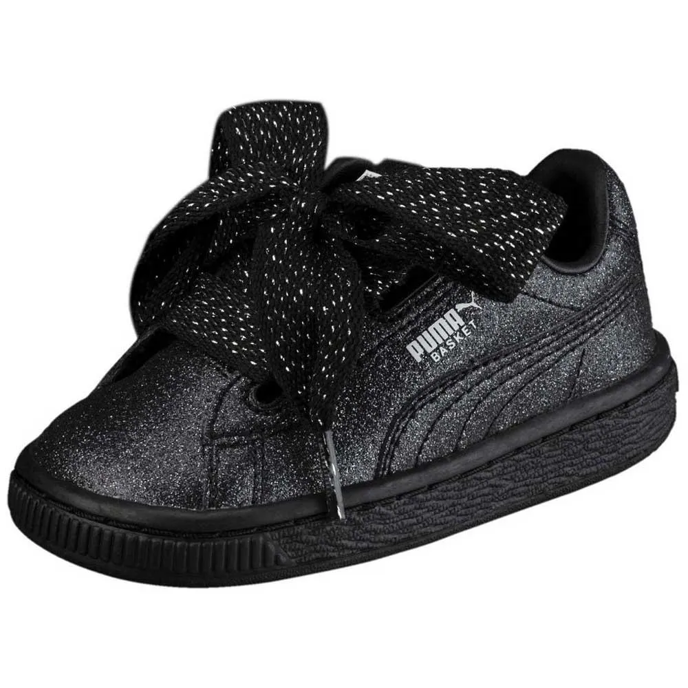 puma basket heart schwarz