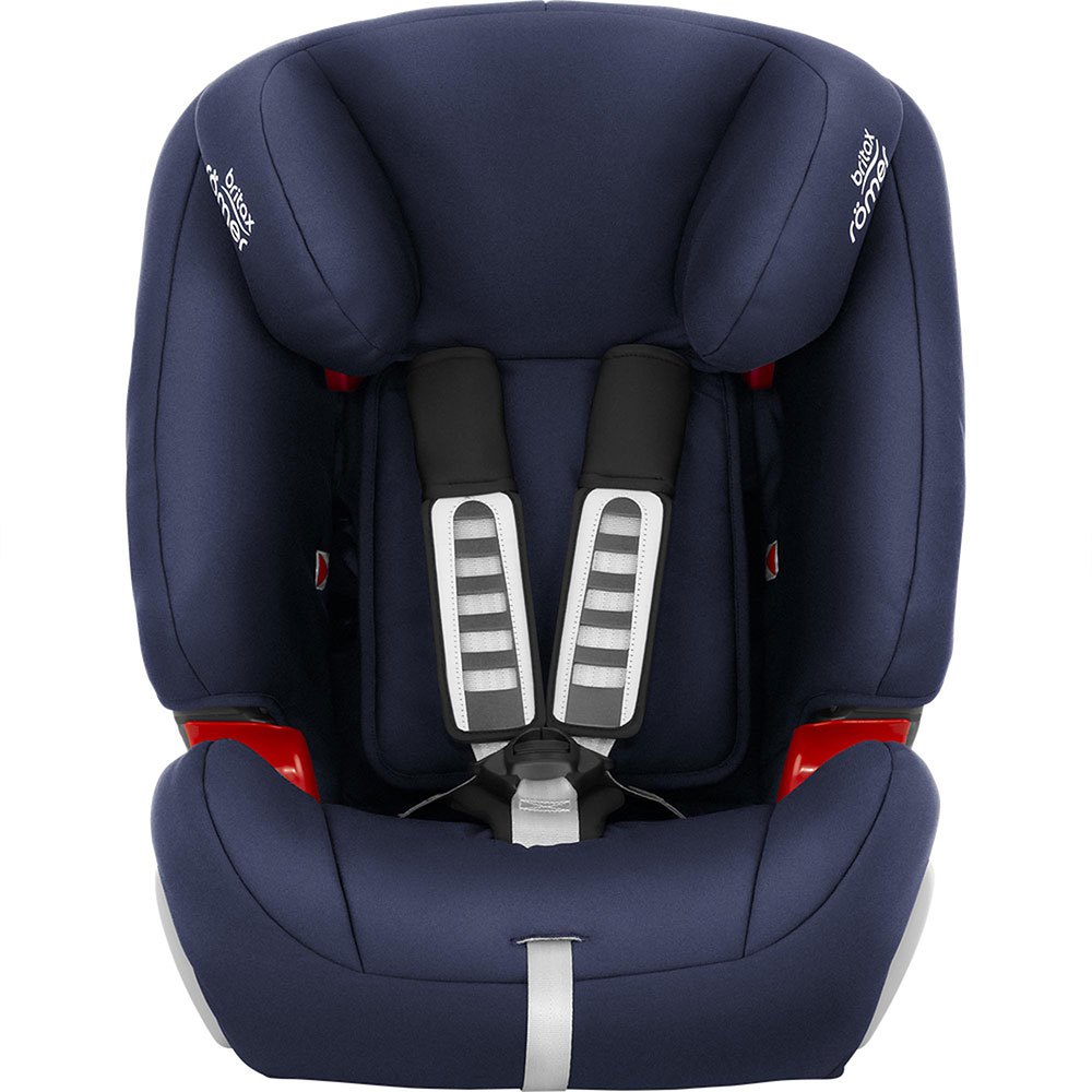 Britax Römer Evolva 1 2 3 Car Seat Blue And Offers On Kidinn - How To Put Britax Evolva Car Seat Cover Back On