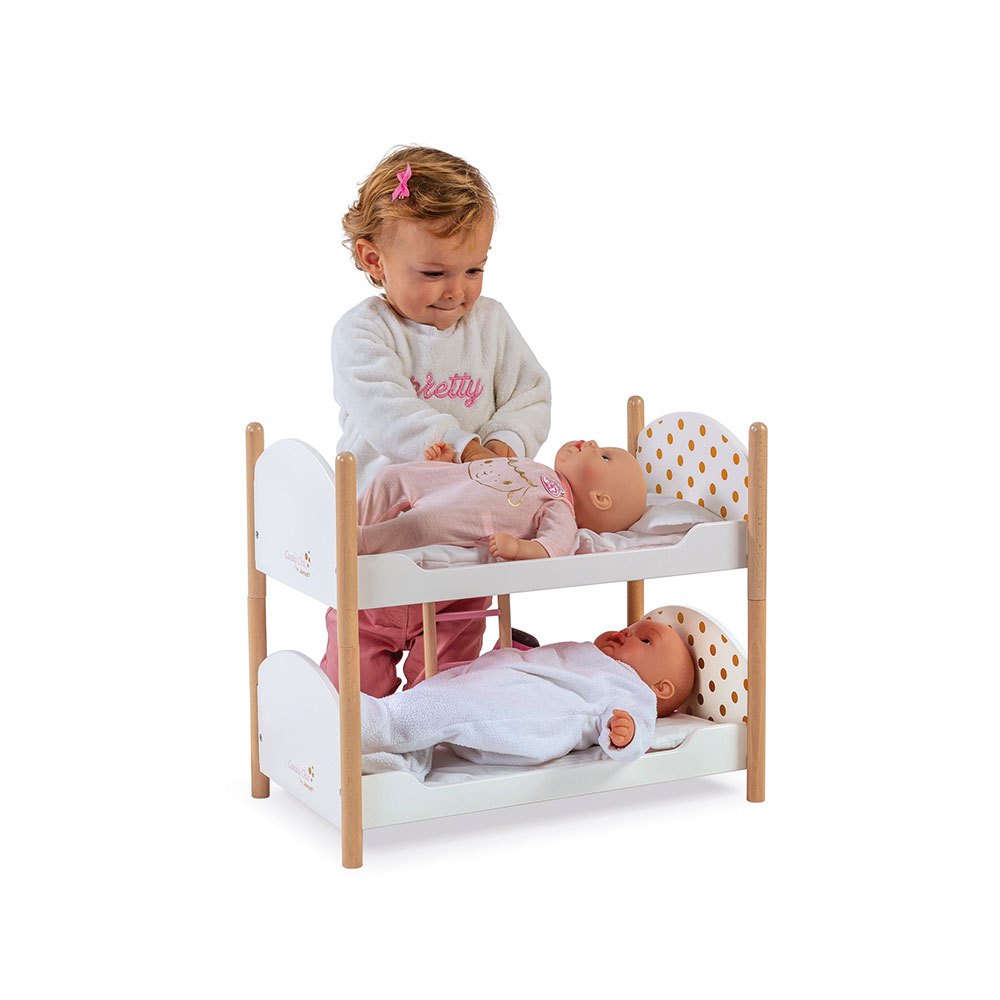 Janod Candy Chic Dolls Bunk Beds White, Baby Doll Bunk Beds
