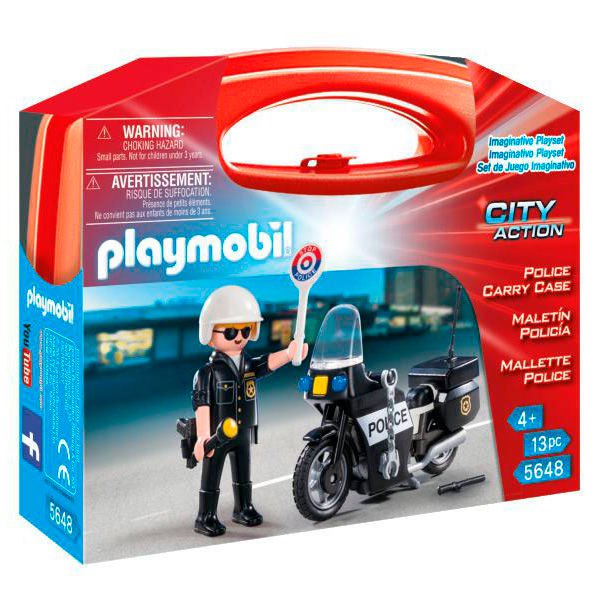 Playmobil Polizei Motorrad SATTELTASCHE BLAULICHT Kelle 3564 US Police 