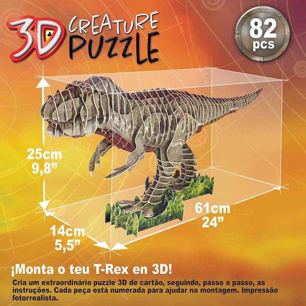 Puzzle 3d 300 Piezas Trex 