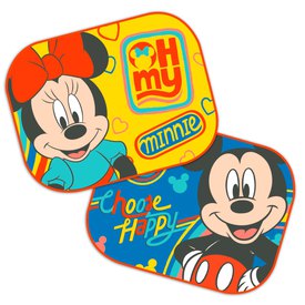Disney Parasol Para Coche Minnie + Mickey 44x35 cm 2 Unidades