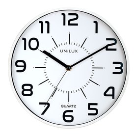 Unilux Reloj De Pared Silencioso Pop Pila Incluida 285 cm Color Blanco
