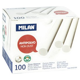 MILAN Kasten 100 Weiße Staubfreie Calciumcarbonat-Kreide