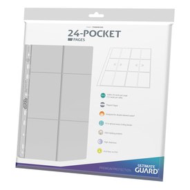Ultimate guard 24Pocket Quadrow Pages SideLoading Clear 10 Units