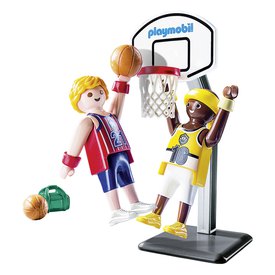 Playmobil Eins-gegen-Eins-Basketball-Konstruktionsspiel