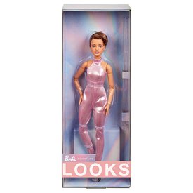 Barbie Muñeca Looks 22 Body Con Pelo Corto Y Talla Pequeña