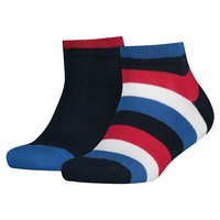 tommy-hilfiger-calcetines-cortos-basic-stripe-quarter-2-pares
