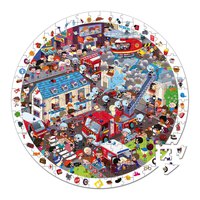 janod-puzzle-round-observation-firemen-208-piezas