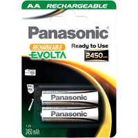 Panasonic 1x2 NiMH Mignon AA 2450mAh Oplaadbare Evolta-batterijen