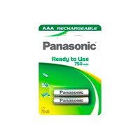 Panasonic 1x2 NiMH Micro AAA 750mAh Klaar Om Batterijen Te Gebruiken