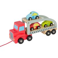 Play & learn Camion Remolque Coches Madera