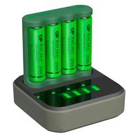 Gp batteries Carregador Bateria 4xAA NiMh 2100mAh