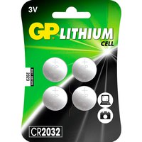 Gp batteries Lithium 4 CR2032 3V Piles