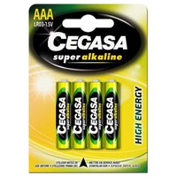 Cegasa 1x4 Super Alkalische AAA-Batterien