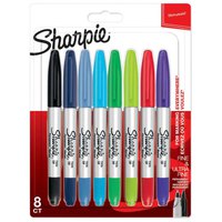 Sharpie Twin Tip UF+F Permanent Markers 8 Units