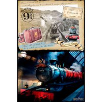 Prime 3d Harry Potter Hogwarts Express Zdrap Puzzle 500 Torba Z Podwójną Końcówką