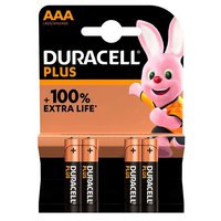 Duracell Plus AAA LR03 Alkaline Batterijen 4 Eenheden