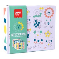 Apli Animal Geomètric Joc De Taula De Caixa Stickers