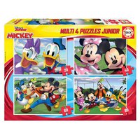 Disney Puzzle De Pièces Multi 4 Junior Mickey & Friends 20-40-60-80