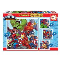 Educa borras Progressive Marvel Super Hero Adventures 12-16-20-25 Pieces Puzzle