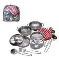 Tachan Backpack With Kitchenware In Steel 11 Pieces