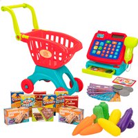 Playgo Cash Register With Shopping Cart And Accesories