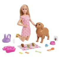 barbie-nyfodte-valper-lekesett-med-dukke-og-dyreleker