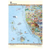 Awesome maps West Coast Map Poster