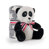 Perletti Urso De Pelúcia E Cobertor Panda