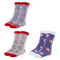 cerda-group-avengers-half-long-socks-3-pairs