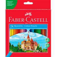 Faber castell Czerwona Obudowa 24 Ołówki Kolory