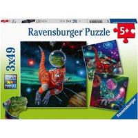 ravensburger-puzzle-triple-3x49-piezas-dinos-en-el-espacio