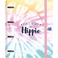 oxford-hamelin-binder-4-rings-with-replacement-and-rubber-ties-dye-a4--extra--launch-cover-with-replacement-5-bands-color-of-100-leaves-and-grid-5x5-hippie