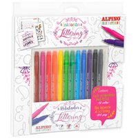 Alpino Set Lettering 12 Markers + Book