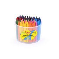 jovi-jumbo-easy-grip-glas-mit-72-dreieckig-wachs-buntstifte-sortiert-farben