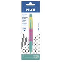 milan-blister-pack-1-pen-compact-sunset-blue-ink-assorted-colours