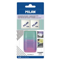 milan-blister-pack-eraser-with-pencil-sharpener-compact-sunset-2-spare-erasers