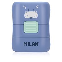 milan-display-box-16-compact-erasers-with-brush-fun-animals-special-series
