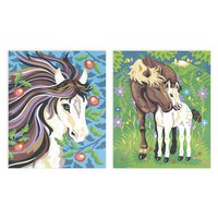 janod-pintura-por-numeros-acuarela-caballos