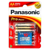 Panasonic Pro Power Alkaliska Batterier LR 6 Mignon 4 Enheter