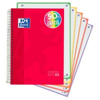 Oxford Micro A4 Multi-Subject Pads Lined Cover 120 Sheets Grid Notizbuch