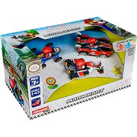 Carrera Teledirigidos Pack 3 Coches Pull & Back Mario Kart 1:43
