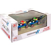 Carrera Teledirigidos Twinpack 2 Coches Pull & Back Mario + Luigi