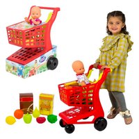 Vicam toys Supermarktauto Mit Essen Und Puppe 2x1 Sortiert