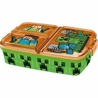Stor Com Vários Compartimentos Sandwichera Minecraft 18x15.50x7.50 Cm