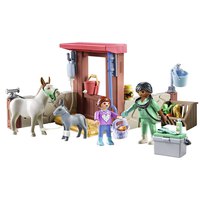 Playmobil Veterinary Mission With The Donkeys Construction Game