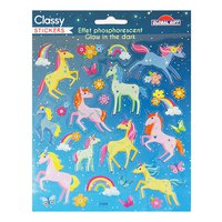 global-gift-classy-unicorns-colors-shine-in-the-dark-stickers