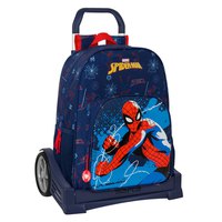 safta-mit-trolley-evolution-spider-man-neon-rucksack