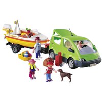 Playmobil Family Car With Boat Construction Game